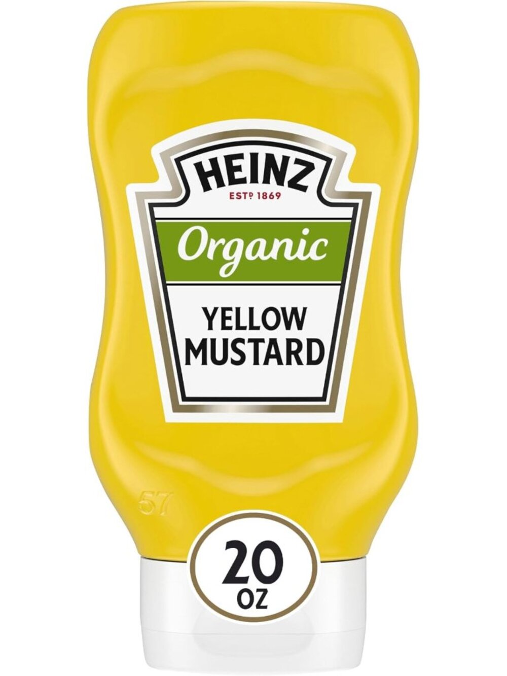 Organic Yellow Mustard - 20 oz Bottles, Pack of 6 - Perfect for BBQs & Dipping